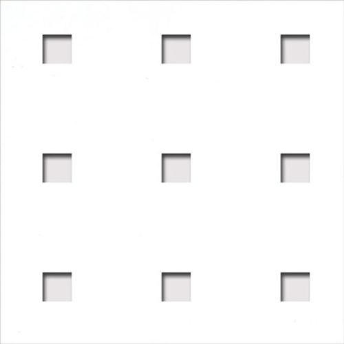 Laccato-Hdf Quadro 11-45 perforációval 101 fehér 1400x510x3mm