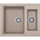 Elleci Easy 150 gránit mosogató G62 Bianco Antico 600x500/210/150mm