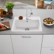 BLANCO LEGRA 6 Silgranit mosogatótálca, fehér, tartozék nélkül, excenter nélkül