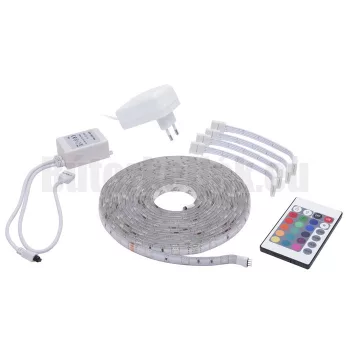   Led-es szalag szett RGB Kültéri - Távirányítóval + Trafóval szines 5fm