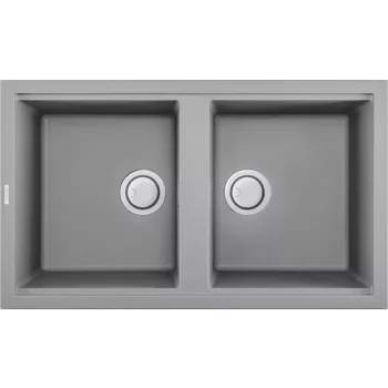   Elleci Best 450 gránit mosogató M79 Aluminium 860x510/200mm
