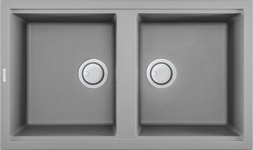 Elleci Best 450 gránit mosogató M79 Aluminium 860x510/200mm