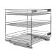 Fémrács 24273 csillapított fenéklapra szerelhető 3 polcos 545x510x475mm Króm