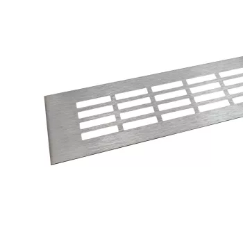 Szellőzőrács 80x800mm Nemesacél imitáció