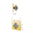 Bútorpánt tőke TITUS 244-7370-050 csavar nélkül MINI, 3mm nikkel