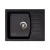 Quadro M XGranit Fekete mosogató 620x500/190mm 144118