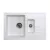 Quadro plus 1.5D XGranit Fehér mosogató 780x500/195/130mm 158552