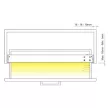 Led világítás Leaf HE DR 900 Aluminium