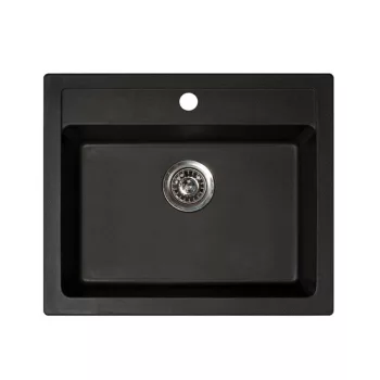 Quadro 60 XGranit Fekete mosogató 600x500/195mm 161965