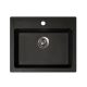 Quadro 60 XGranit Fekete mosogató 600x500/195mm 161965