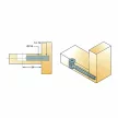Excenter szár Gyorsszerelős EUR 7x34mm Fém