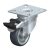 Blickle görgő forgóvillás LPA-TPA 50G-FI gumi/polipropilén stop-fix fékkel, 50kg