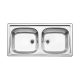 Blanco Top EZ 8x4 2medence mosogató 1 1/2"  860x435mm