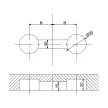 Munkalap összehúzó vasalat  6x65mm Cink