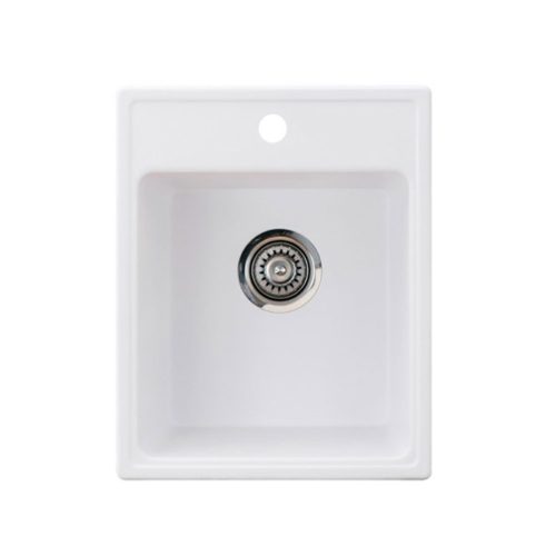 Quadro 40 XGranit Fehér mosogató 400x500/210mm 152984