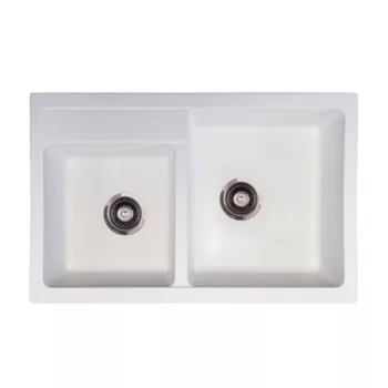   Quadro plus 2D XGranit Fehér mosogató 780x500/195/195mm 171008