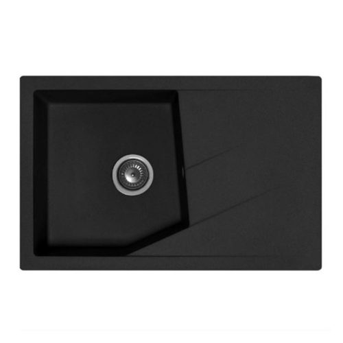 Linea plus XGranit Fekete mosogató 780x500/190mm 188622