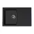 Quadro Plus XGranit Fekete mosogató 770x500/190mm 137410