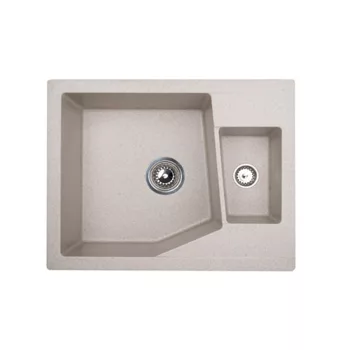   Linea M 1.5 D XGranit Bézs mosogató 620x500/ 190/130mm 192042