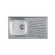 Luna Flex 1D Inox mosogató 770x435/165mm 90mm lefolyó 123780
