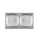 Luna Flex 2D Inox mosogató 770x435/ 165 mm 60mm lefolyó 122688