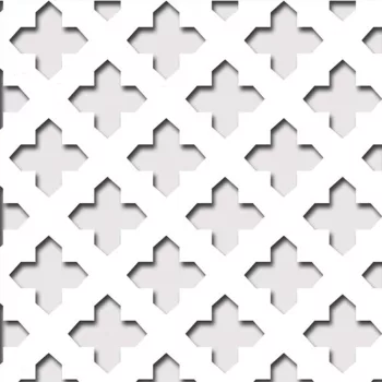   Laccato-Hdf Gotico perforációval Krono 101 Fehér 1400x510x3mm