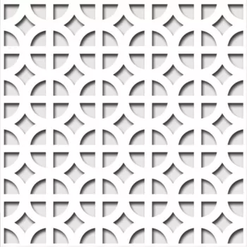   Laccato-Hdf Romanico perforációval Krono 101 Fehér 1400x510x3mm