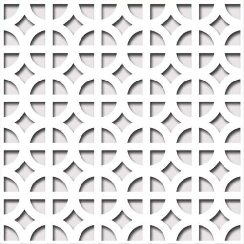 Laccato-Hdf Romanico perforációval Krono 101 Fehér 1400x510x3mm