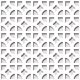 Laccato-Hdf Romanico perforációval Krono 101 Fehér 1400x510x3mm