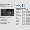 BLANCO AXIA III XL 6 S antracit fa tart.