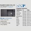 BLANCO AXIA III XL 6 S palaszürke fa tart.