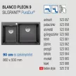 BLANCO PLEON 9 antracit tart.nélkül, exc.nélkül
