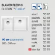 BLANCO PLEON 9 fehér tart.nélkül, exc.nélkül