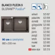 BLANCO PLEON 9 kávé tart.nélkül, exc.nélkül