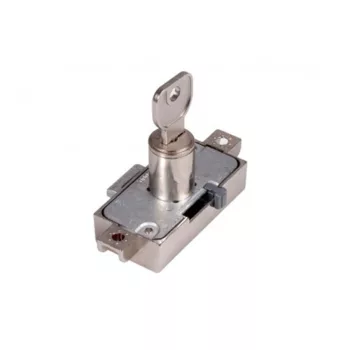   Lehmann Bútorzár 750 Forgórúdzár 15mm-es, egyforma kulcsos (L2501) nikkel