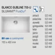 BLANCO SUBLINE 700-U fehér exc.n.