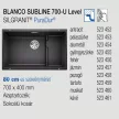 BLANCO SUBLINE 700-U Level antracit tart.