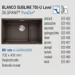 BLANCO SUBLINE 700-U Level kávé tart.