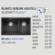 BLANCO SUBLINE 430/270-U antracit exc.nélkül