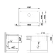 BLANCO SUBLINE 800-U antracit exc.n.