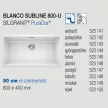 BLANCO SUBLINE 800-U fehér exc.n.