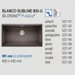 BLANCO SUBLINE 800-U kávé exc.n.