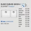 BLANCO SUBLINE 480/320-U fehér exc.nélk.