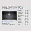 BLANCO ETAGON 700-U antracit tart., exc.nélkül