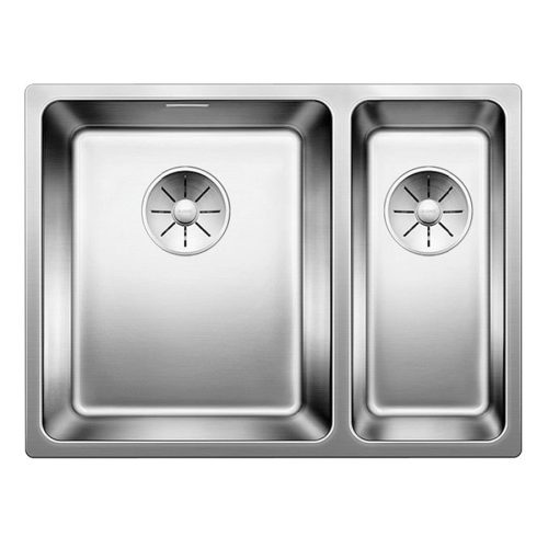 BLANCO ANDANO 340/180-IF mosogatótálca, selyemfényű rozsdamentes acél, balos medencével, tartozék nélkül, excenter nélkül