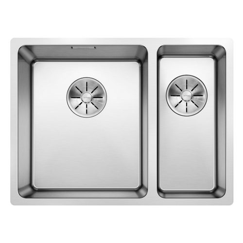 BLANCO ANDANO 340/180-U mosogatótálca, selyemfényű rozsdamentes acél, balos medencével, tartozék nélkül, excenter nélkül