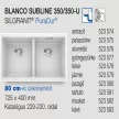 BLANCO SUBLINE 350/350-U fehér e.n.