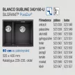 BLANCO SUBLINE 340/160-U jobbos antracit exc.n.