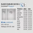 BLANCO SUBLINE 340/160-U jobbos fehér exc.n.