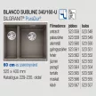BLANCO SUBLINE 340/160-U jobbos tartufo exc.n.